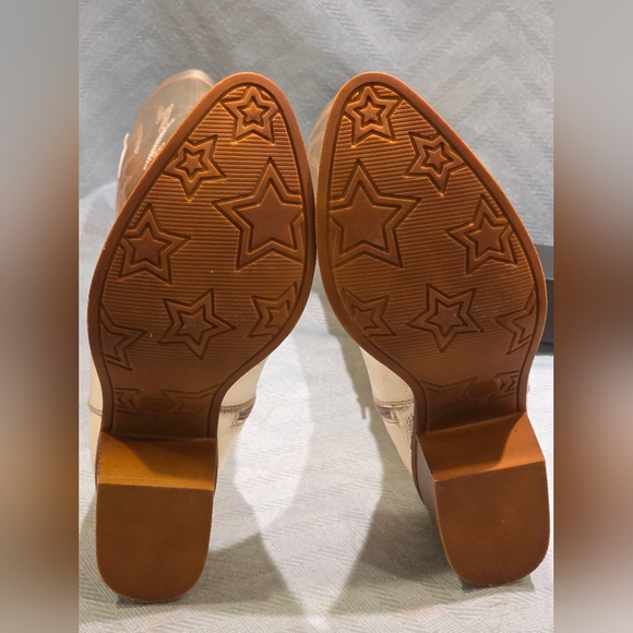 Upwind Dirty Laundry Gold Western Knee High Boots Size 7.5/38 NWOT - Picture 10 of 14